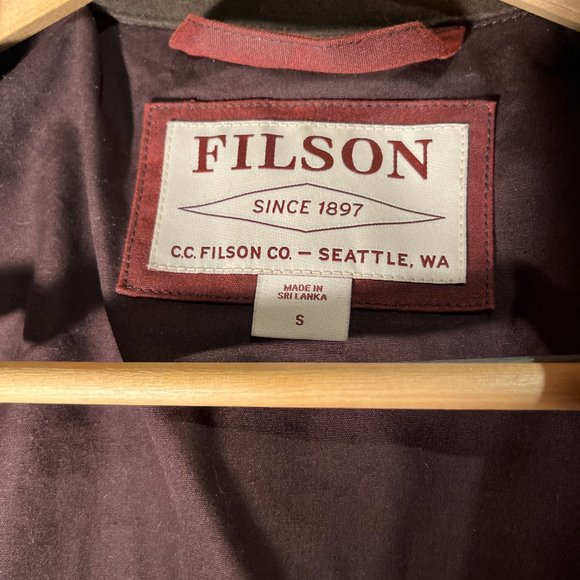 Womens Moorcroft Jacket + Hood SMALL Red Burgundy Outerwear Chore Wax Canvas NEW - Picture 3 of 16